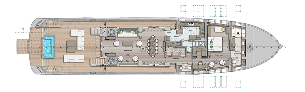 General Arrangements Plan - Main Deck